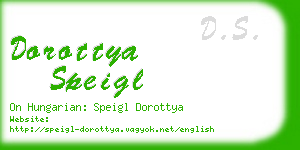 dorottya speigl business card